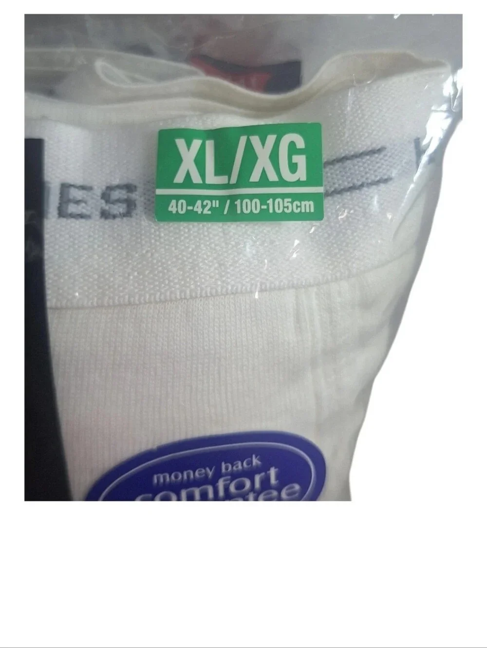​VTG 2010 Hanes White Briefs 5 Pack XL 40-42 Comfort Flex Tagless Cotton 2252VT